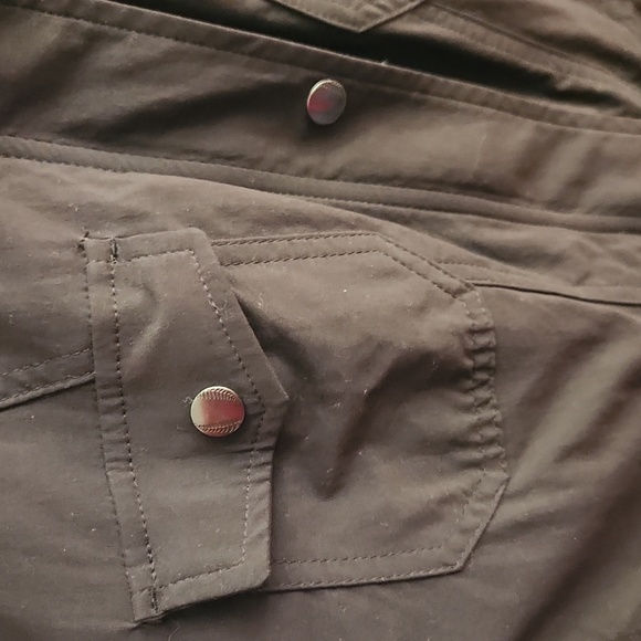 L.L. Bean Women's Black Jacket Coat With Detachable Hood Size Large - Picture 11 of 12